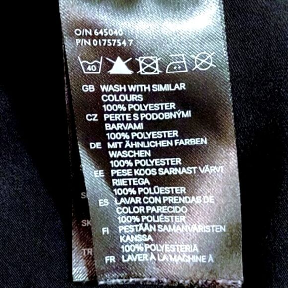 VINTAGE BLACK FLOUNCE PLEATED FESTIVE PARTY DRESS WOMEN'S SIZE 6 - Picture 8 of 9